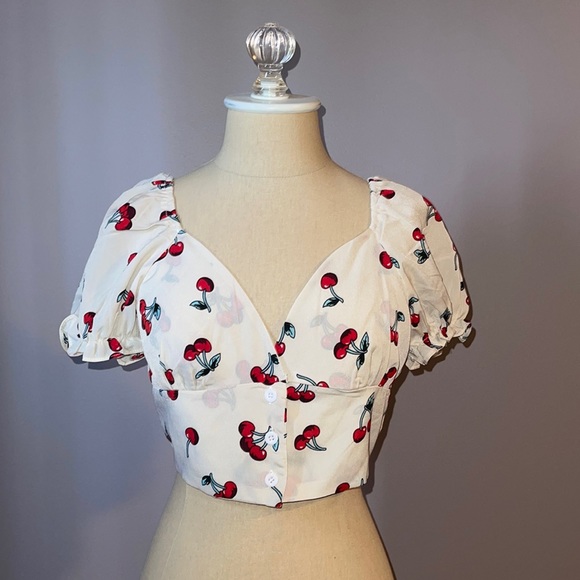 Tops - Cherry Short Sleeve Top